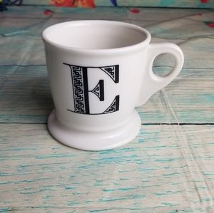 Anthropology stoneware monogrammed coffee m